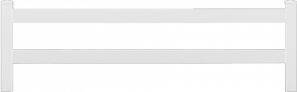 Clôture PVC à 2 lisses