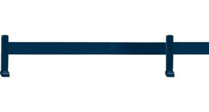 Clôture aluminium avec 1 lisse de 100 mm x 20 mm