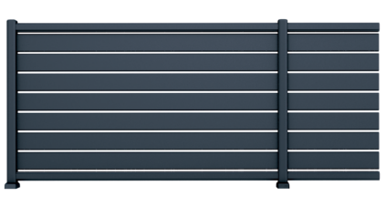 Clôture aluminium Alose, modèle ajourée.