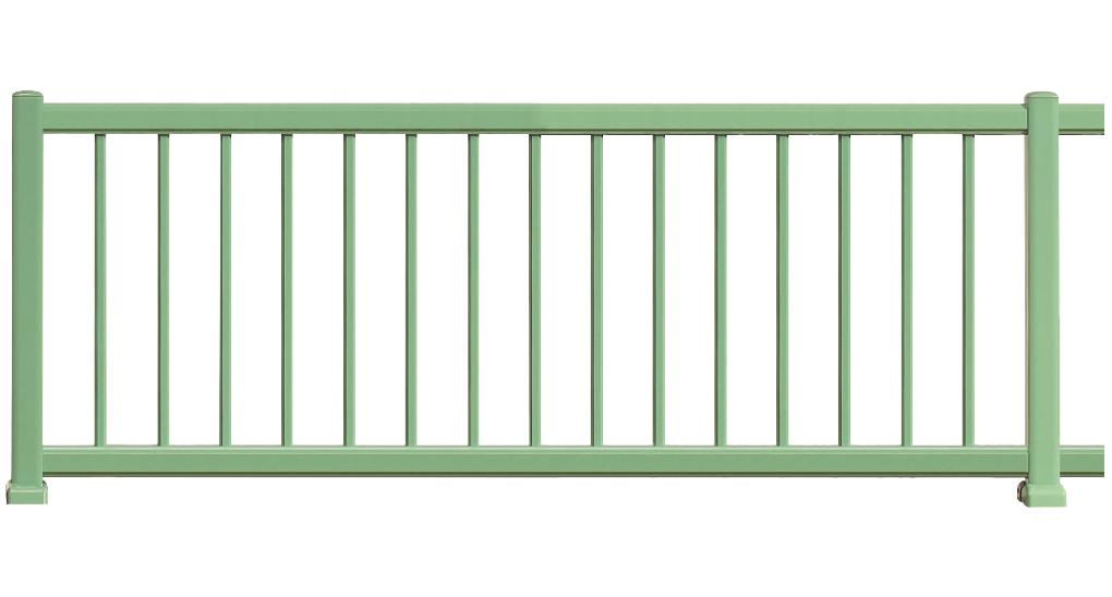 Clôture aluminium Ronde est composée de barreaux 20x20mm