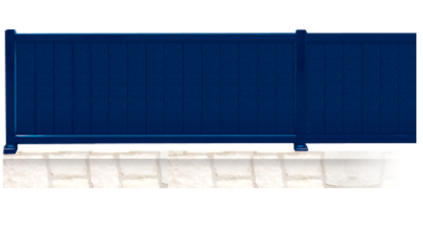 Clôture pleine en alu Rétro vous protégera des regards indiscrets !