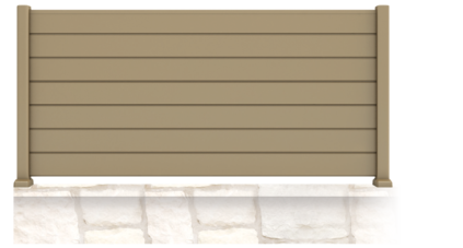 Tupistra est une clôture en aluminium, de forme droite et pleine. Cette clôture vous préservera des regards indélicats. Pour pouvoir profitez de votre jardin.