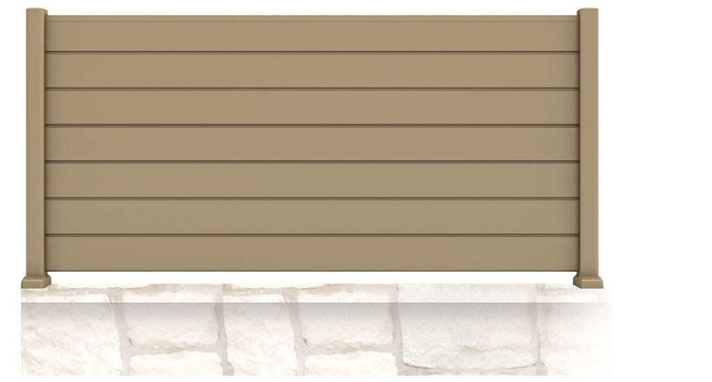 Tupistra est une clôture en aluminium, de forme droite et pleine. Cette clôture vous préservera des regards indélicats. Pour pouvoir profitez de votre jardin.