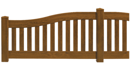 Clôture en PVC imitation bois modèle Soliste de Charuel