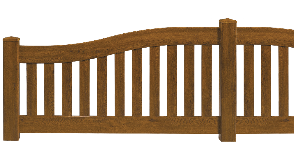 Clôture en PVC imitation bois modèle Soliste de Charuel