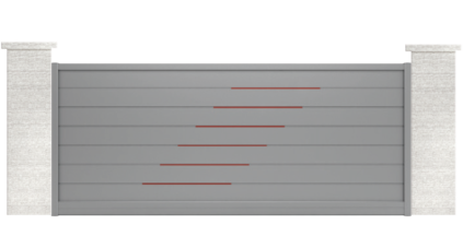 portail aluminium contemporain alocasia