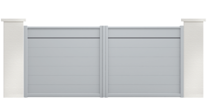 portail aluminium contemporain andromede