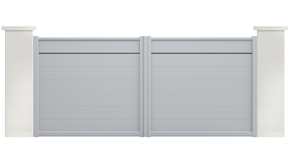 portail aluminium contemporain andromede