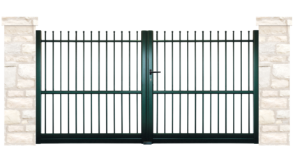 portail aluminium contemporain arcade