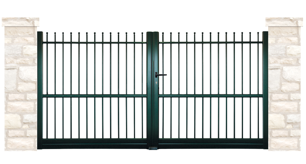 portail aluminium contemporain arcade
