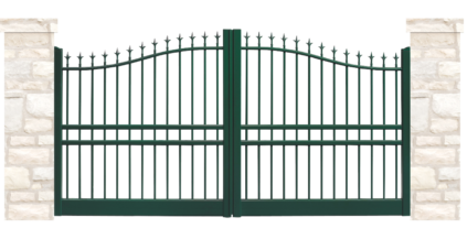 portail aluminium contemporain arthurien