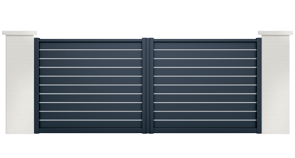 portail aluminium contemporain atene