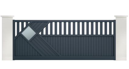 portail aluminium contemporain avarra