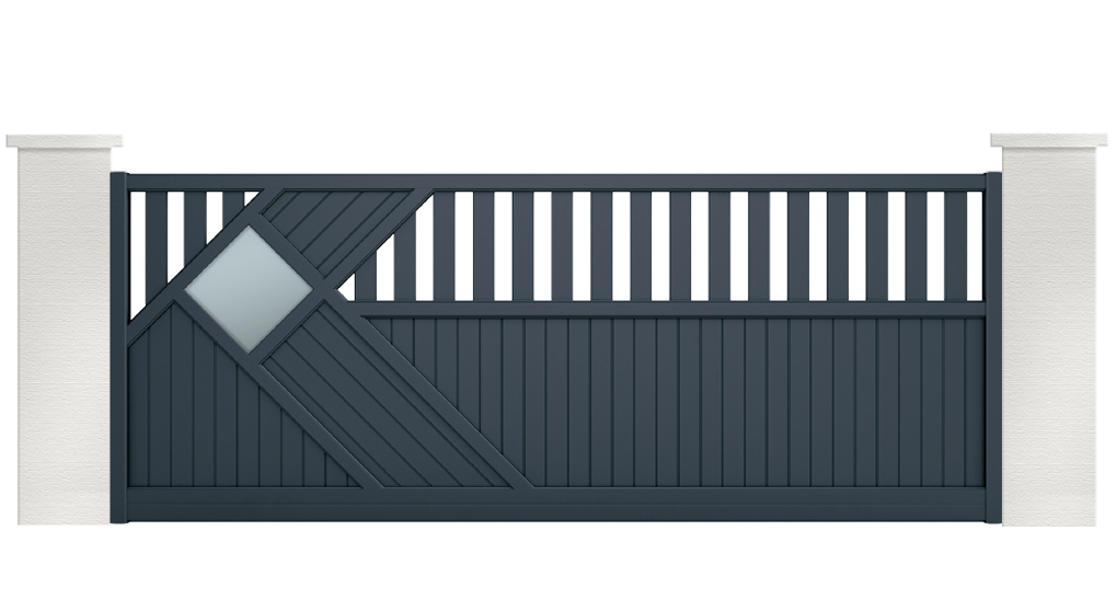 portail aluminium contemporain avarra