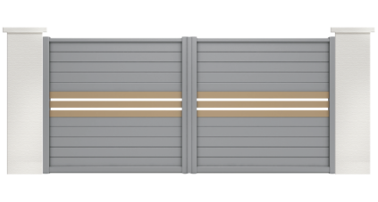 portail aluminium contemporain barbacenia