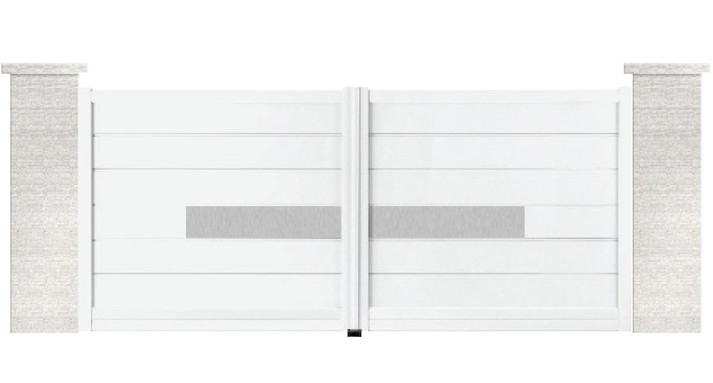 portail aluminium contemporain beck