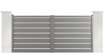 portail aluminium contemporain bilbergia