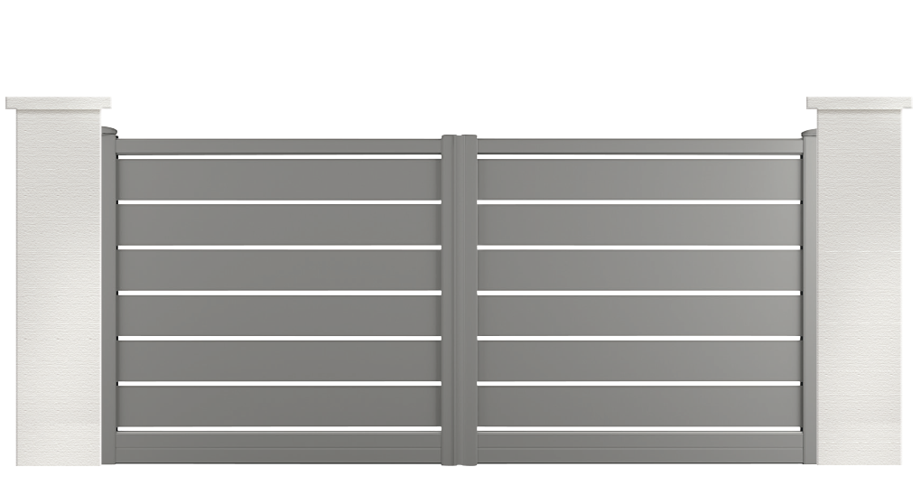 portail aluminium contemporain bilbergia