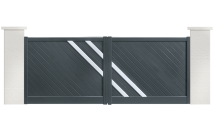 portail aluminium contemporain boogie