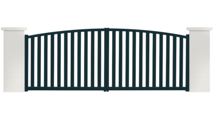 portail aluminium contemporain bruine