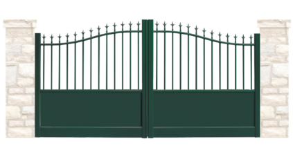 portail aluminium contemporain caleche