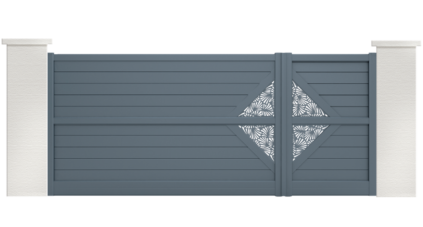 portail aluminium contemporain celestus