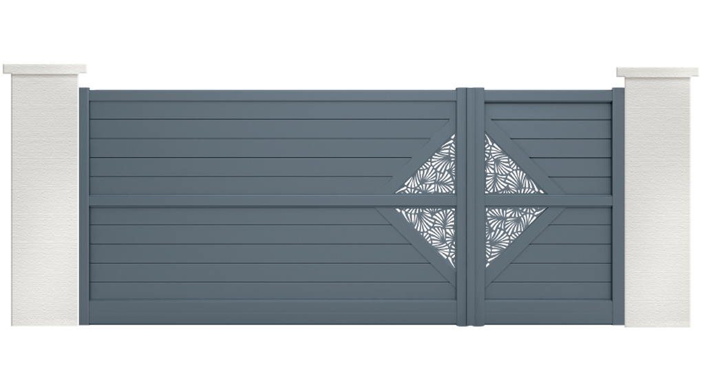 portail aluminium contemporain celestus