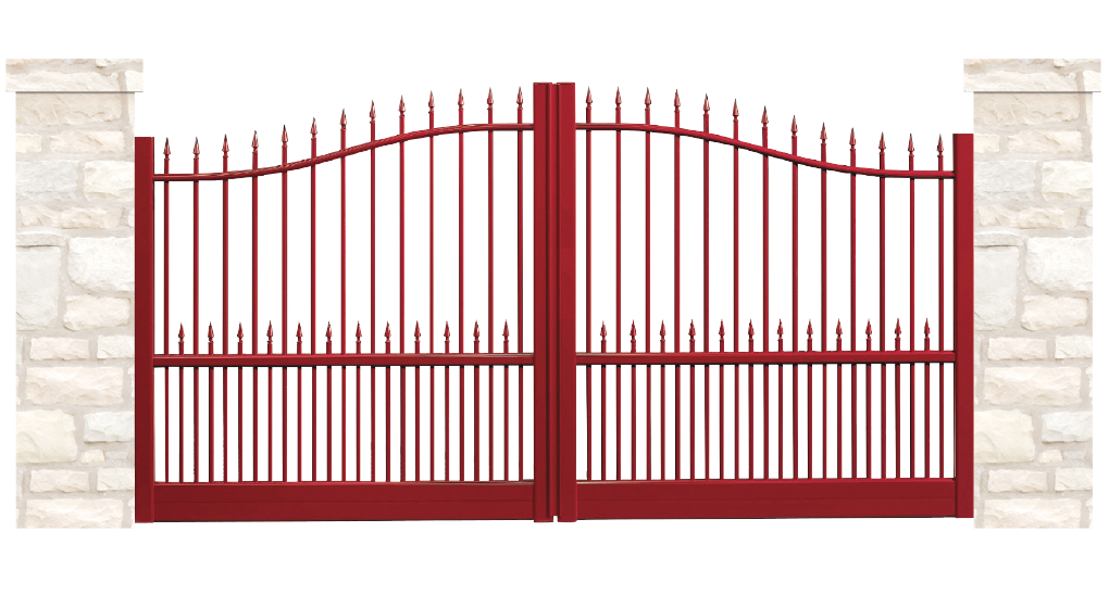 portail aluminium contemporain chateau