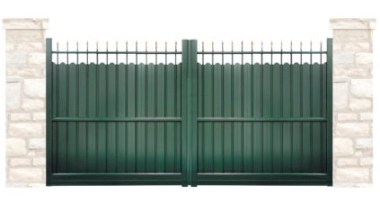 portail aluminium contemporain croisade