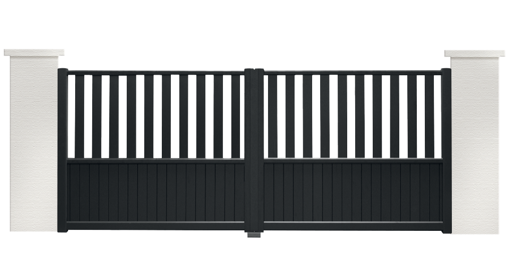 portail aluminium contemporain cumulus