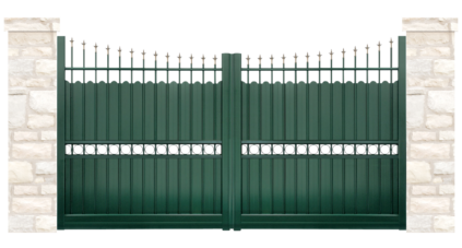 portail aluminium contemporain demeure