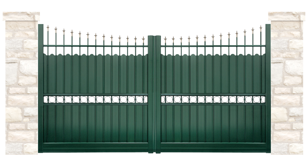 portail aluminium contemporain demeure