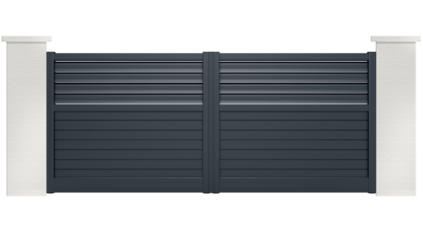 portail aluminium contemporain diva