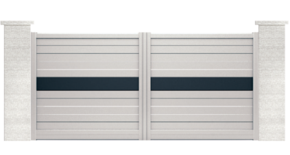 portail aluminium contemporain dormelle