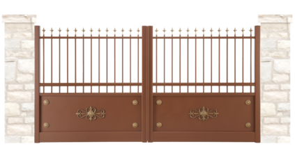 portail aluminium contemporain douve