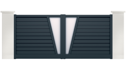 portail aluminium contemporain funk