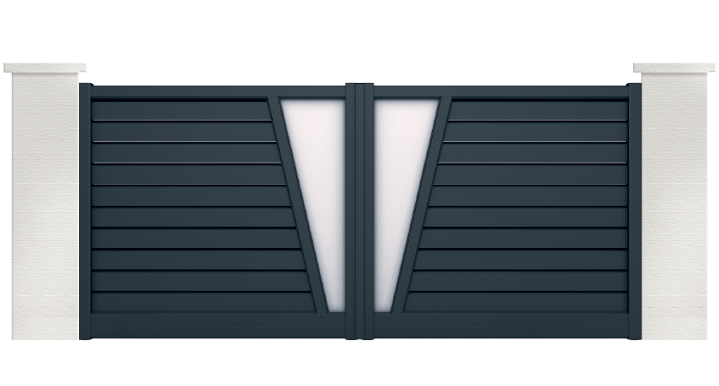 portail aluminium contemporain funk