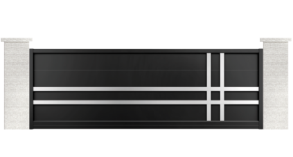 portail aluminium contemporain guzmania