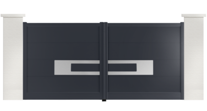 portail aluminium contemporain houston