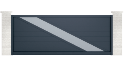 portail aluminium contemporain lampetra