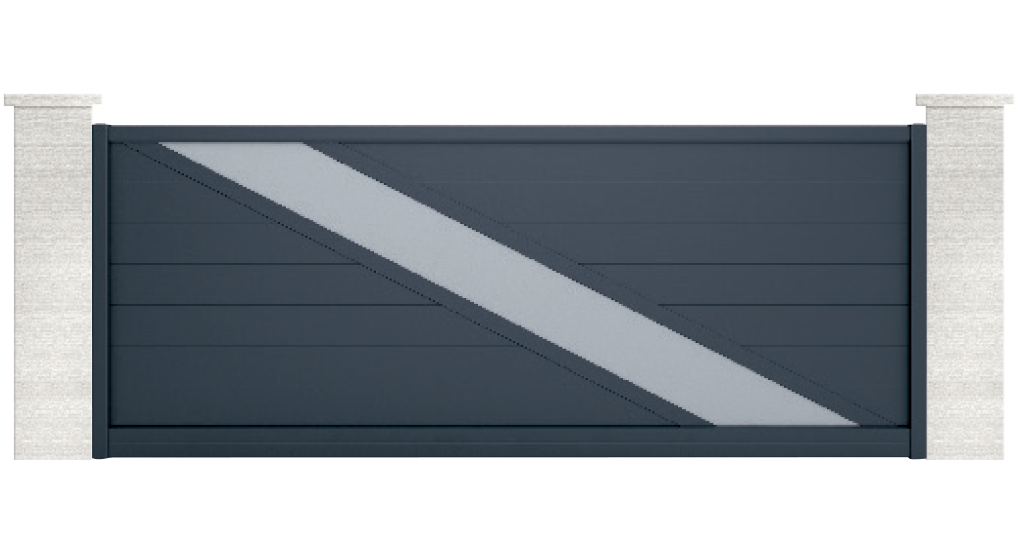 portail aluminium contemporain lampetra