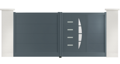 portail aluminium contemporain Lewis