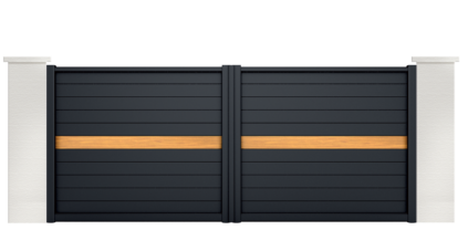 portail aluminium contemporain libeccio