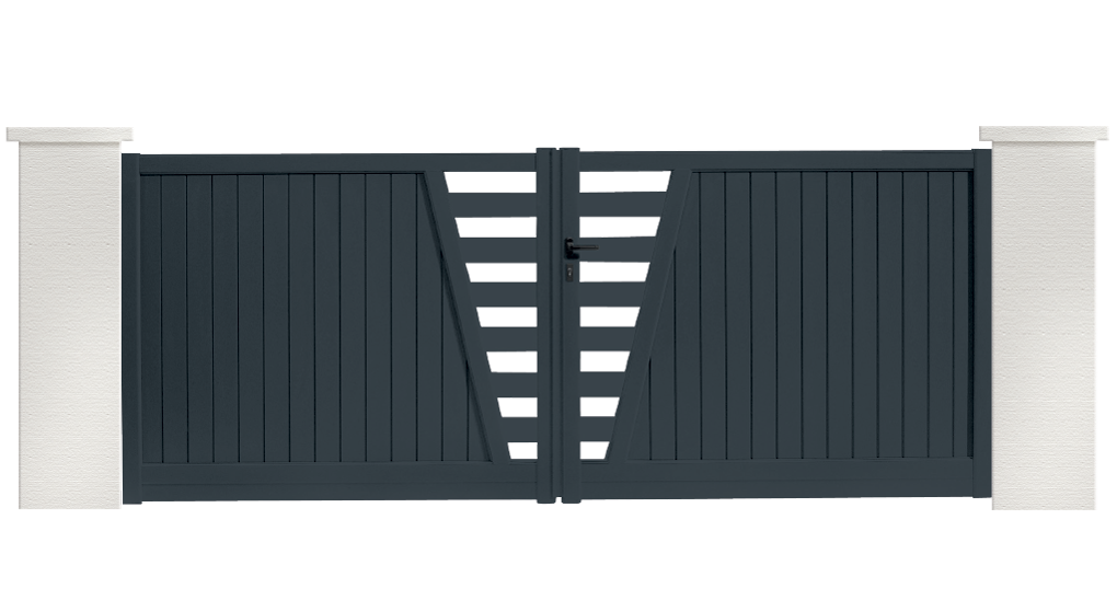 portail aluminium contemporain madison