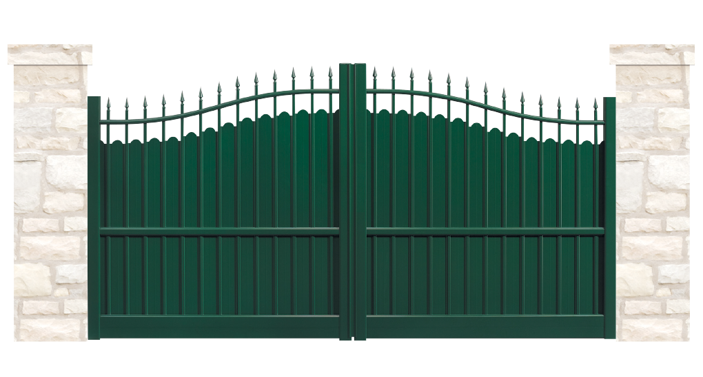 portail aluminium contemporain margelle