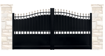 portail aluminium contemporain menhir