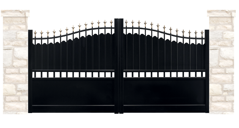 portail aluminium contemporain menhir