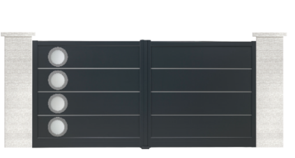 portail aluminium contemporain milonga