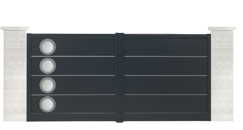 portail aluminium contemporain milonga