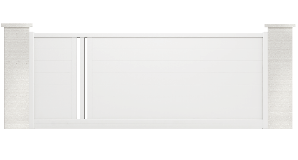 portail aluminium contemporain popillo